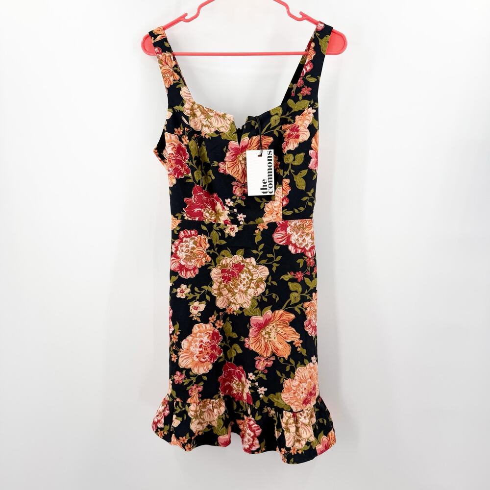 The Commons Dress Women’s Size Medium NWT dark romantic mini pockets cottage